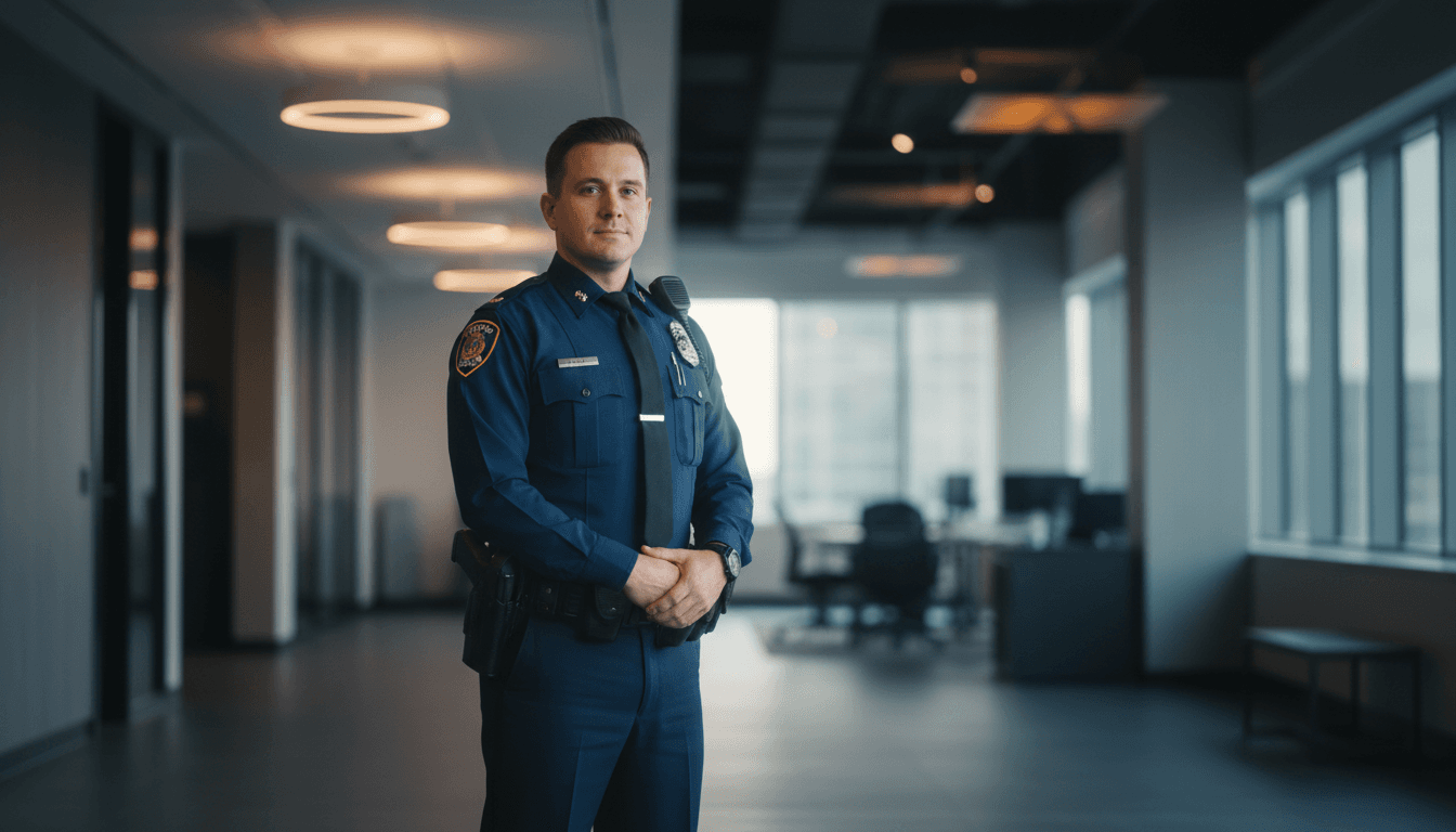 Ontario police officer in professional uniform
